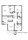 3 Bedroom Floor Plan